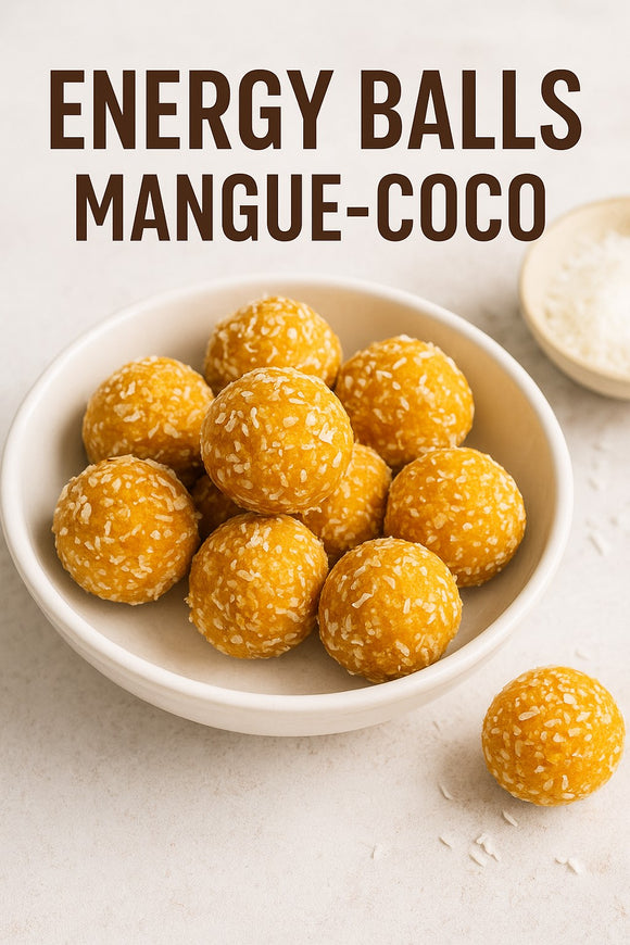 Recette Energy balls mangue-coco-Agromaya
