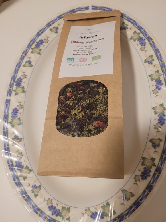 Infusion Hibiscus Menthe - Agromaya