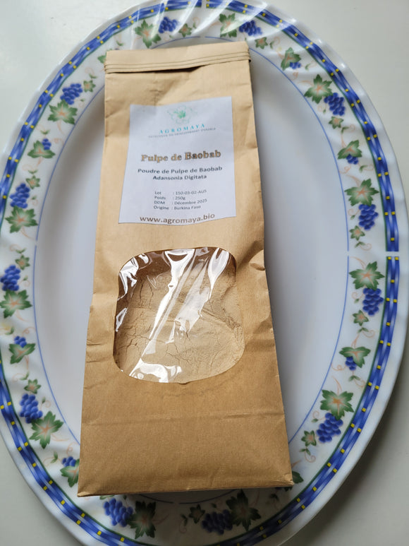 Poudre fine de Pulpe de Baobab 100g - Agromaya