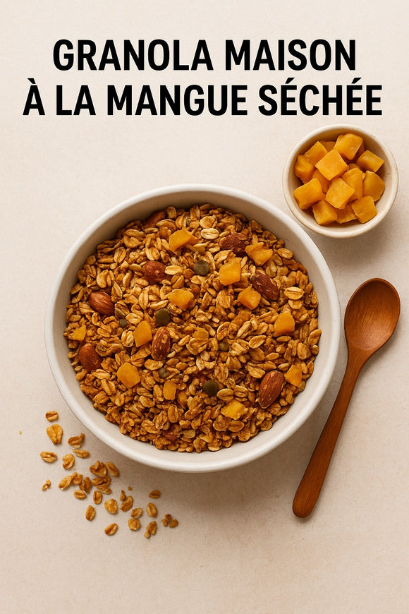 Recette Granola maison à la mangue séchée-Agromaya